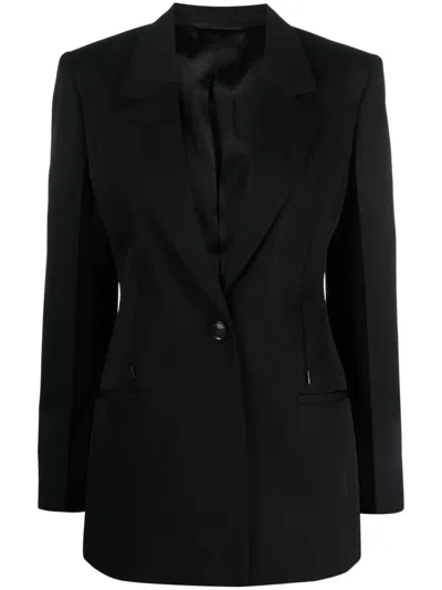 Givenchy Single-breasted Cape Blazer In 黑色