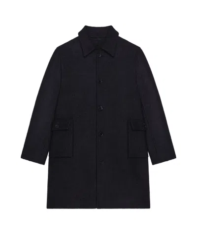 Givenchy Single-breasted Coat In Blue