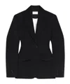 Givenchy Single-breasted Cocoon Jacket In Wool In Black