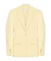 Givenchy Single-breasted Cocoon Jacket In Wool In Yellow