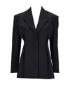 Givenchy Tricotine Wool Tuxedo Blazer In Black