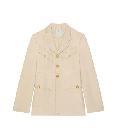 Givenchy Single-breasted Jacket In Light Beige