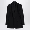 Givenchy Single-breasted Jacket With Lurex Stripes In Black