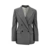 Givenchy Single-breasted Jacket With Padded Shoulders In Gray