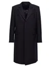 Givenchy Blue Single-breasted Long Coat