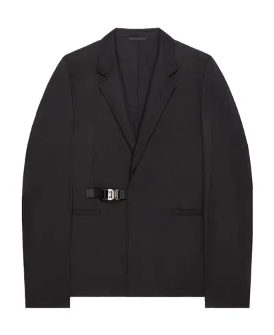 Givenchy Single-breasted Long-sleeve Jacket In Black