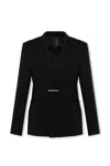 Givenchy Single-breasted Long-sleeved Blazer In Black