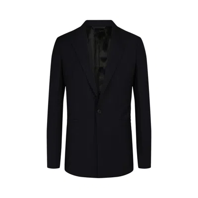 Pre-owned Givenchy Single Breasted Slim Fit Blazer 'night Blue' | Men's Size 50
