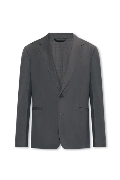 Givenchy Single-breasted Tailored Blazer In Grey