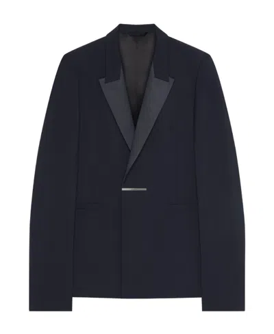Givenchy Single-breasted Tailored Suit Jacket In Blue