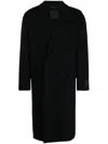 Givenchy Single-breasted Virgin-wool Coat In Black