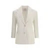 Givenchy Longline Jacket Featuring Front Pockets In White