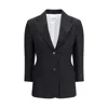Givenchy Women Single-breasted Wool Blazer In Black