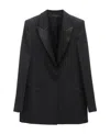 Givenchy Single-breasted Wool Blazer In Black