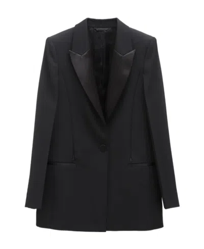 Givenchy Single-breasted Wool Blazer In Black