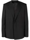 Givenchy Single-breasted Wool Jacket In Gray