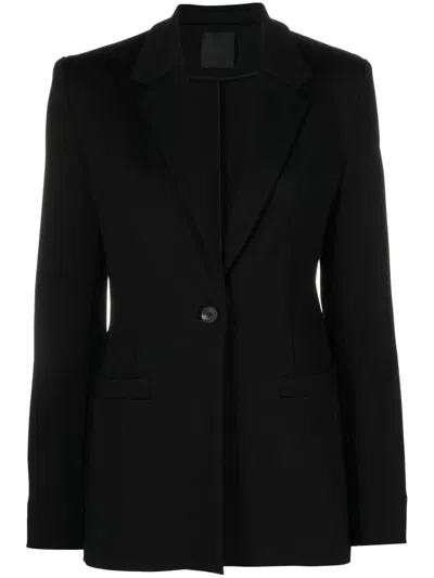 Givenchy Single Button Blazer In Black