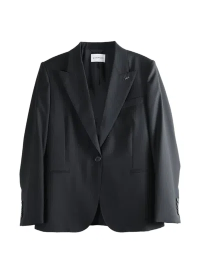 Givenchy Single-breasted Blazer In Black