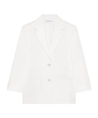 Givenchy Single-breasted Blazer In Ivory White