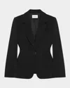 Givenchy Single-breasted Blazer Jacket In Black