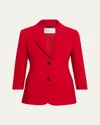 Givenchy Single-breasted Blazer Jacket In Red