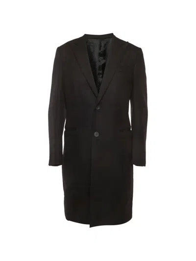 Pre-owned Givenchy Single-breasted Coat In Black