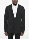 Givenchy Single-breasted Flap-pocket Blazer In Black
