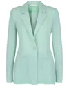 Givenchy Single-breasted Sheer Silk Blazer In Green