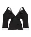 Givenchy Single-breasted Slashed Jacket In Wool Grain De Poudre In Black