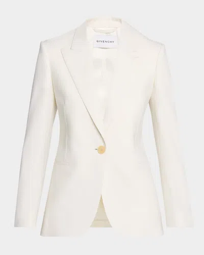 Givenchy Single-breasted Slim Blazer Jacket In White