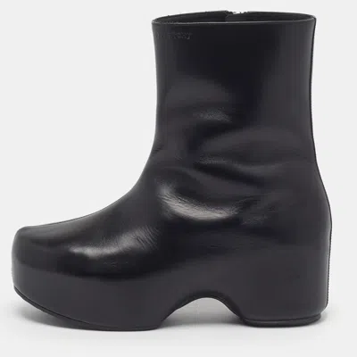 Pre-owned Givenchy Size 42 Black Leather G-clog Boots