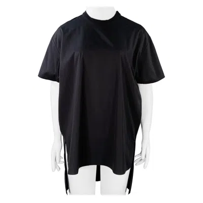 Pre-owned Givenchy Size L Black Cotton Crew Neck T-shirt