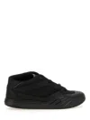 Givenchy Black Fabric And Leather Skate Sneakers In Black