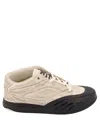Givenchy Fabric And Leather Sneakers With Intentional Dirties