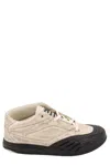 Givenchy Fabric And Leather Sneakers With Intentional Dirties In White