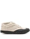 Givenchy Fabric And Leather Sneakers With Intentional Dirties In White