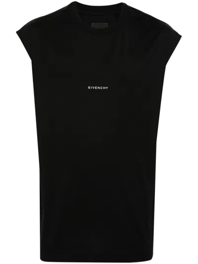 Givenchy Sketch-print Tank Top In Black
