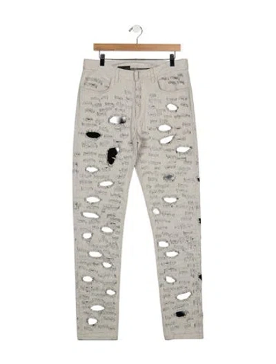 Pre-owned Givenchy Skinny Jeans In Gray
