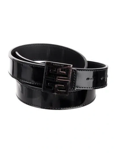 Pre-owned Givenchy Skinny Leather Belt In Black
