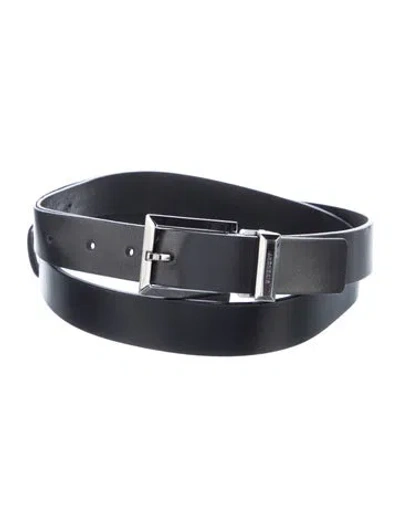 Pre-owned Givenchy Skinny Leather Belt In Black