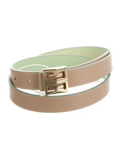 Pre-owned Givenchy Skinny Leather Belt In Green