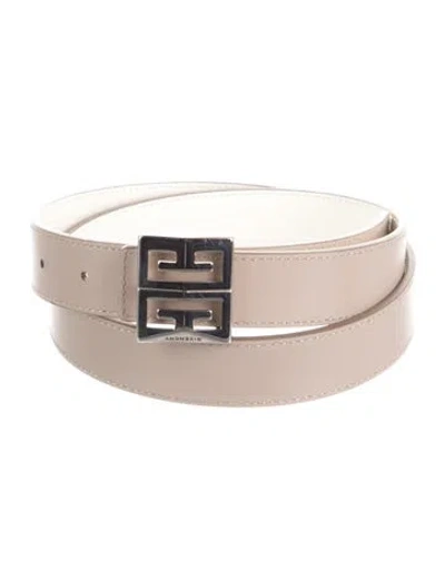 Pre-owned Givenchy Skinny Leather Belt Kit In Neutral