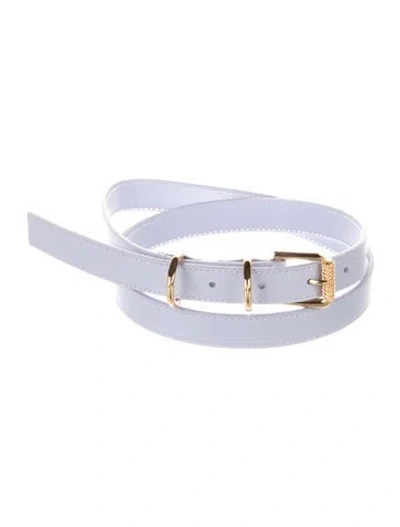 Pre-owned Givenchy Skinny Leather Belt In Purple
