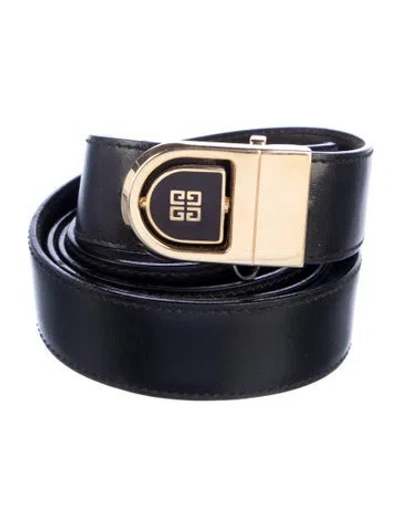 Pre-owned Givenchy Skinny Leather Waist Belt In Brown