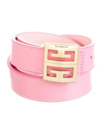 Pre-owned Givenchy Skinny Leather Waist Belt In Pink