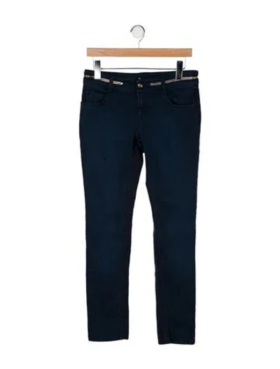 Pre-owned Givenchy Skinny Leg Pants In Black