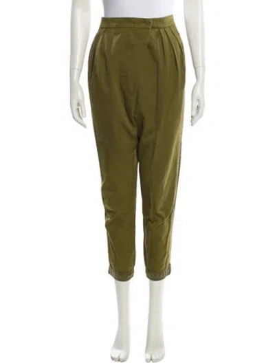 Pre-owned Givenchy Skinny Leg Pants In Green