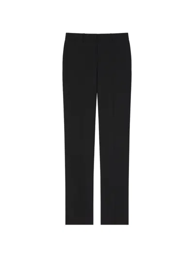 Givenchy Skinny Pants In Wool And Mohair In Black