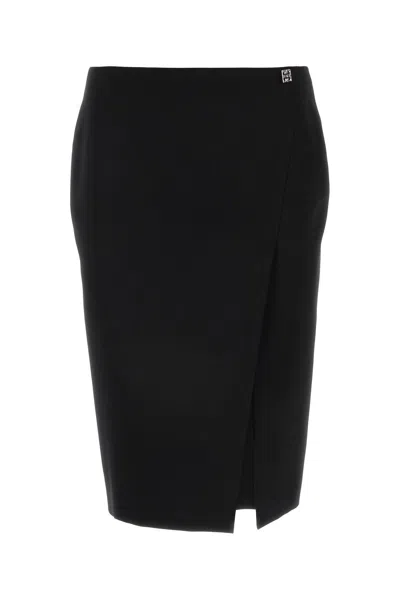 GIVENCHY GIVENCHY BLACK WOOL SKIRT