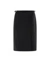 Givenchy Voyou Wrap Skirt In Black